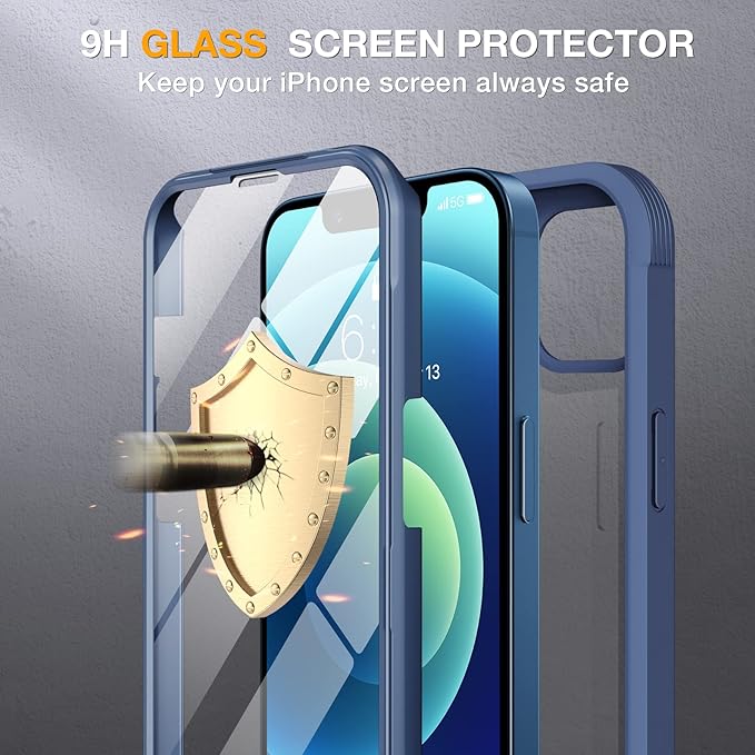 Miracase Glass Series for iPhone 12/12 Pro Case 6.1 inch, Upgraded Full-Body - Image 5