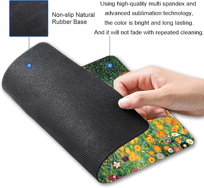 Mouse Pad, Premium-Textured Mouse Mat, Non-Slip Rubber Base Mousepad - Image 2