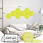 Mollywell Hexagon Acoustic Panels, High Density, Soundproofing, Decorative - Image 2