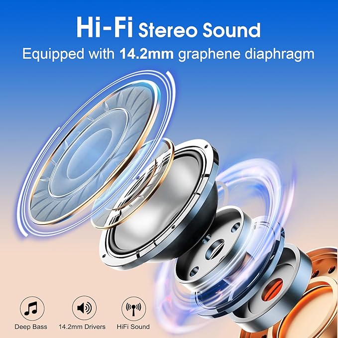 Wireless Earbuds 75hrs Bluetooth 5.4 Headphone Sport, 2026 Bluetooth Earbuds - Image 5
