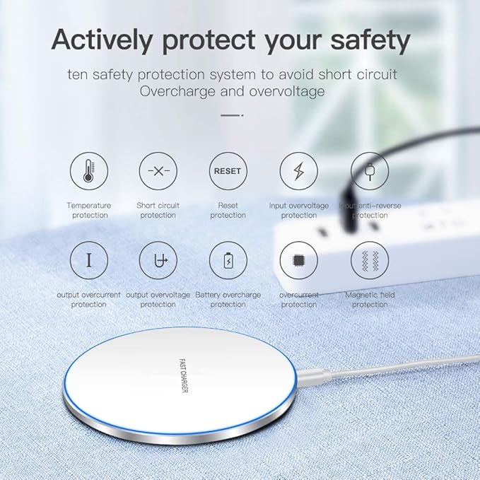 20W Fast Wireless Charger Pad, Wireless Phone Charging Station Compatible - Image 2