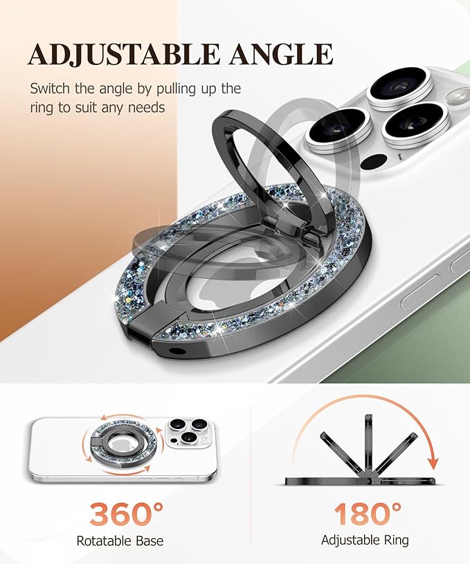 GVIEWIN Magnetic Phone Ring Holder, Compatible - Image 3
