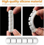 Cord Organizer Cable Holder Management – 5 Pack White Cable Clips Cord Holder - Image 6