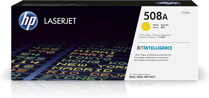 HP 508A Yellow Toner Cartridge | Works by HP