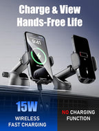 TOPGO Dashboard Wireless Car Charger, Universal Cell Phone Holder, Wireless - Image 5