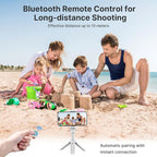 ULANZI JJ02 Selfie Stick Tripod, Extendable Grip Phone Tripod w Detachable - Image 7
