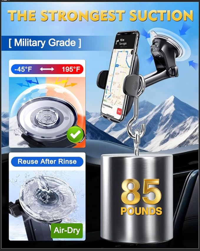 Phone Holders for Your Car, 2025 New Car Phone Holder Cell Smartphone Mount - Image 3