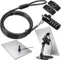 AboveTEK iPad Lock Security Cable w/Adhesive Plates, 6Ft Keyless 4 Digit by AboveTEK