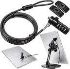 AboveTEK iPad Lock Security Cable w/Adhesive Plates, 6Ft Keyless 4 Digit by AboveTEK