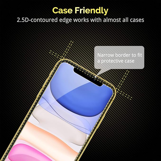 UNBREAKcable Screen Protector for iPhone 11/ iPhone XR 2 Pack, Double Defense - Image 2
