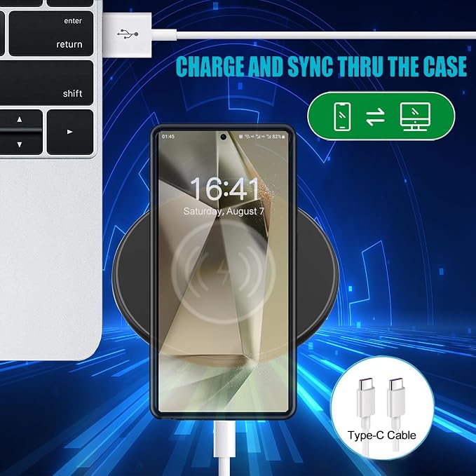 Battery Case for Galaxy S24 Ultra, Upgraded 12000mAh Rechargeable Portable - Image 6