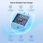 Matsusho iPhone 16 15 Charger Fast Charging 10 FT, 2 Pack 20W USB C Wall Charger - Image 4