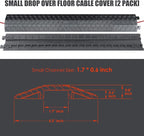 4 Pack 40" inch Drop Over Cable Cover, 4 Pieces Prevent Tripping Rubber Floor - Image 5