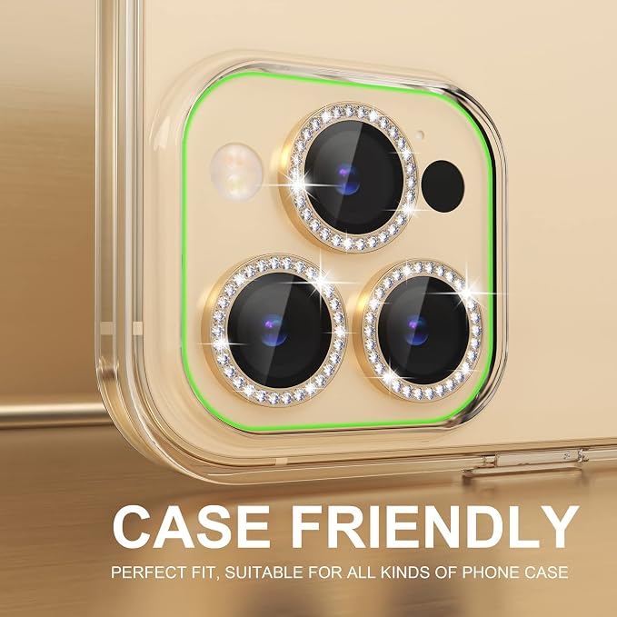 Choiche [3+1 for iPhone 14 Pro/iPhone 14 Pro Max Camera Lens Protector Bling - Image 4