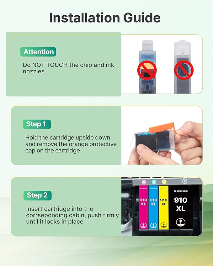 910XL Ink Cartridges for HP Printers Replacement for HP 910XL Ink Cartridges - Image 4