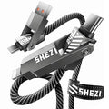 SHEZI Nylon Braided 4 in 1 USB C Cable 240W 5FT Compatible by SHEZI
