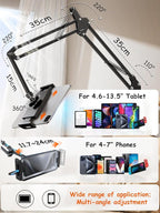 Foldable Tablet Stand, Tablet Mount Adjustable - Image 3