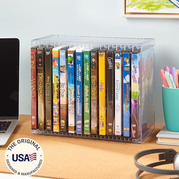 STORi Stackable Clear Plastic DVD Organizer - Image 2
