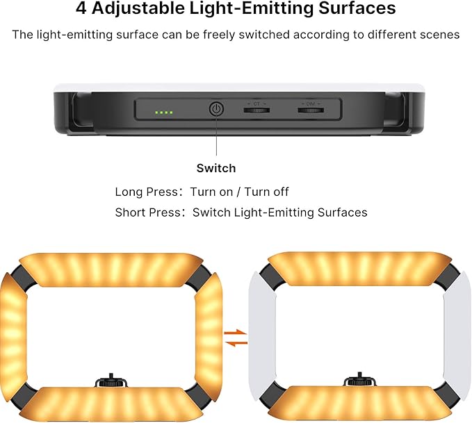 Smartphone Video Rig PICTRON U200 Handheld LED Ring Light Selfie Light Phone - Image 3