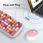 KNOWSQT Wireless Keyboard and Mouse Combo, USB Receiver Plug and Play, - Image 2