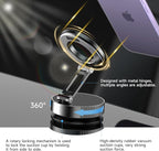 360° Vacuum Suction Cup Magnetic Car Phone Holder, Foldable Portable Magnetic - Image 2