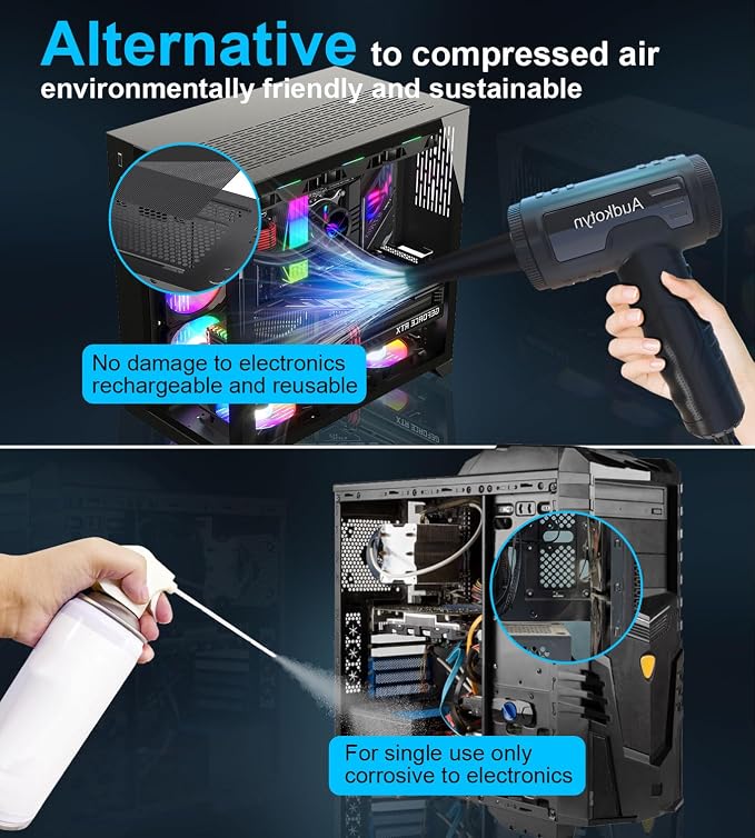 Air Duster - Electric Air Blower - 5.74 oz High Power Cleaning - Image 6