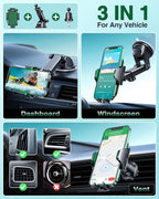 VANMASS True Military-Grade Car Phone Holder Strongest Suction & Clip Cell - Image 5
