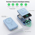 Magnetic Portable Charger for iPhone, 3-in-1 10800mAh Qi2 15W Wireless Power - Image 7