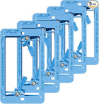 VCE Low Voltage Mounting Bracket Single Gang Wall Plate, Flush Low Voltage Box by VCE