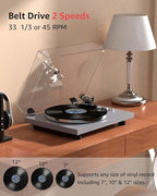 Turntable Record Player Wireless Output Carbon Fiber Tonearm Vinyl Player - Image 5