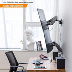 AVLT Dual Extended 13"-32" Monitor Wall Mount fits Two Flat/Curved Computer - Image 7