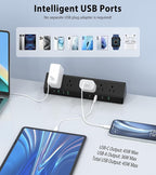 45W Fast Charging Station, Desk Clamp Power Strip, 4 PD USB-C Ports, 5 AC - Image 4