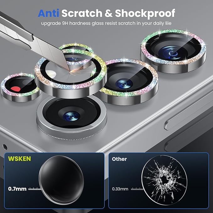 WSKEN for Samsung Galaxy S25 Ultra Camera Lens Protector - Image 3