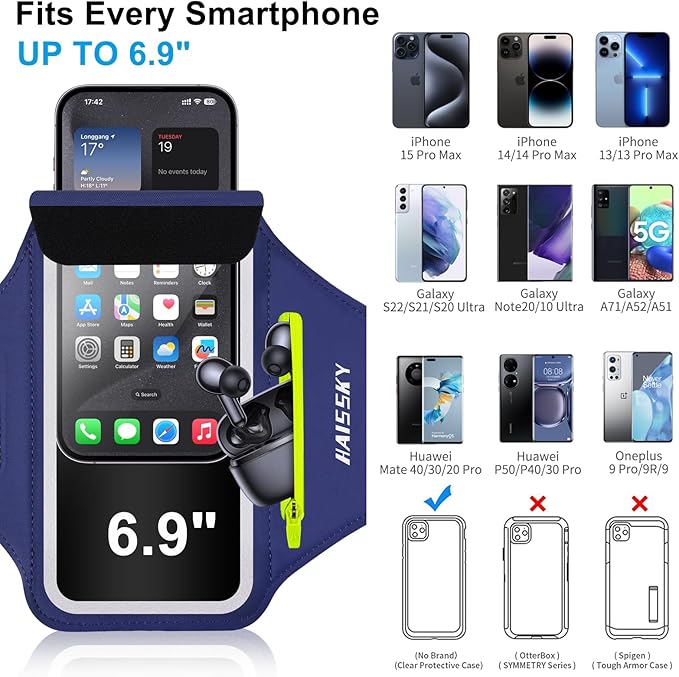 HAISSKY Cell Phone Running Armband - Image 4