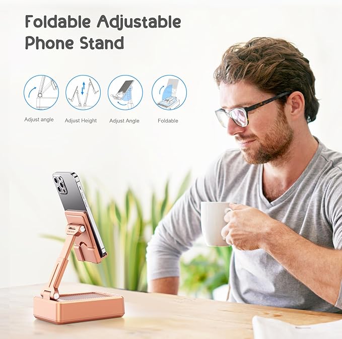 TechGlow Gifts for Men Women Foldable Cellphone Stand - Image 7