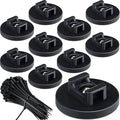 Yookeer 60 Pieces Magnetic Zip Tie Mount Multipurpose Cable Holder Magnets by Yookeer