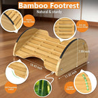 Bamboo Foot Rest for Under Desk at Work - Image 2