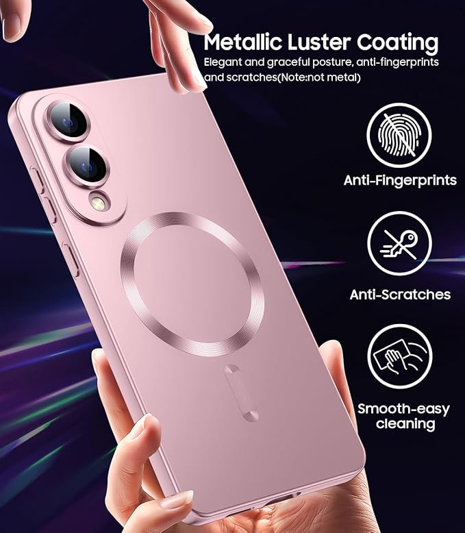 Magnetic for Samsung Galaxy S25 Edge Case Slim Soft Silicone Bumper Shockproof - Image 5