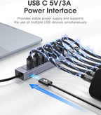 FORIDA USB to USB Hub Long Cable, 8 Ports USB 3.0 Adapter - Image 4
