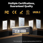 Power Queen 12.8V 410Ah LiFePO4 Battery, 5248Wh Energy Lithium Battery Built in - Image 7