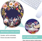 Mouse Pad with Wrist Support, Ergonomic Mouse Pad with Memory Foam Wrist Rest - Image 3
