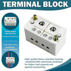 2-in-4-Out Self-Lifting Junction Box | Tool-Free Quick Connect Terminal Block - Image 2