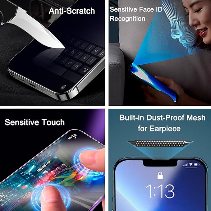 2 Pack Matte Privacy Screen Protector - Image 5