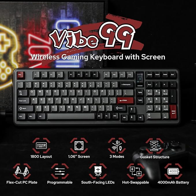 Vibe99 Wireless Gaming Keyboard - Image 2