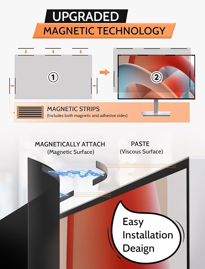 27 Inch 16:9 Magnetic Privacy Screen - Image 3