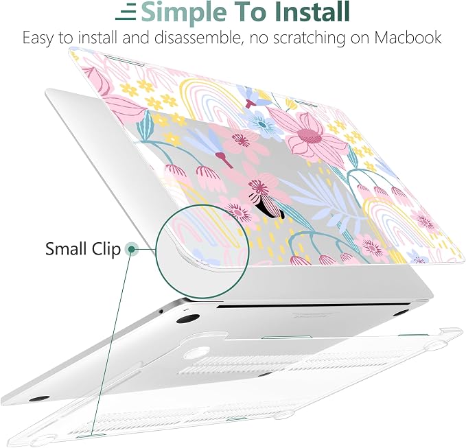 TWOLSKOO Compatible with MacBook Pro 13 inch Case 2023-2016 A2338 M2/M1 A2251 - Image 6
