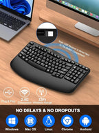 EDJO Ergonomic Wireless Keyboard - Image 4