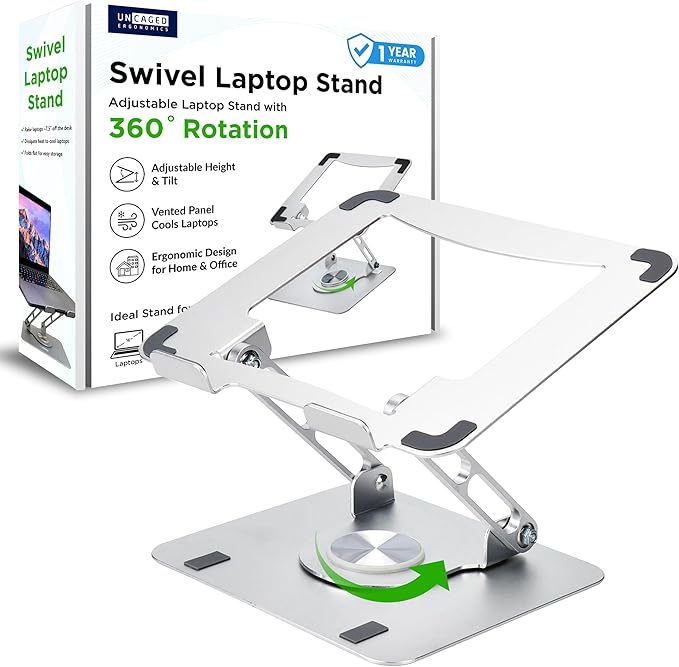 Uncaged Ergonomics Swivel Laptop Stand by UncagedErgonomics