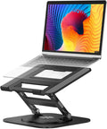 Adjustable Laptop Stand with 360 Rotating Base, Stable Computer Stand by Aoevi