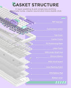 DAREU EK98pro Wireless Mechanical Keyboard, Gasket Hot Swappable Custom - Image 2